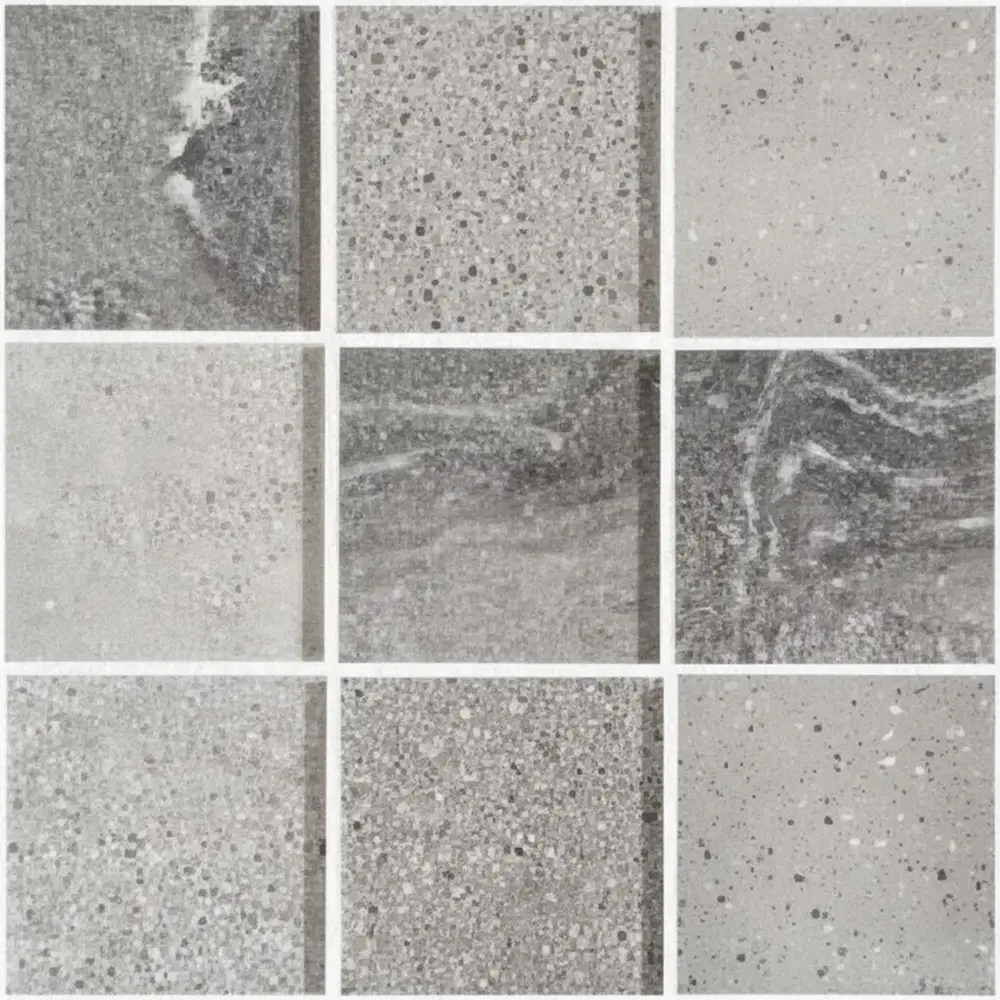 100*100 Grey-Wave Stone Porcelain Tiles